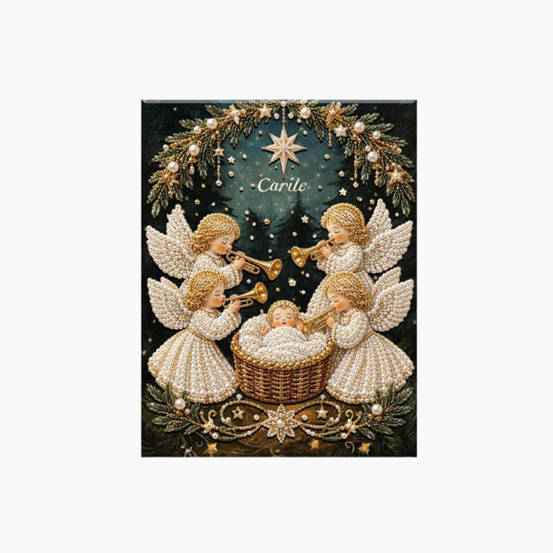 ✝️ LAST DAY 69% OFF – 💎Premium 3D Diamond Jesus Birth Nativity Scene Painting Art Kit | Luxury Flocked Canvas with Scratch-Resistant Non-Fading Diamond Beads DIY Christmas Faith Decor 🌟✝️💎