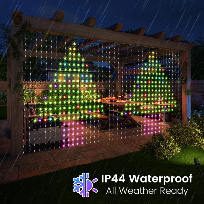 โจ Turn Your Balcony Into A Giant LED Light Show! ๐ Smart 300-LED Animated Mesh Screen ๐๐ฑ