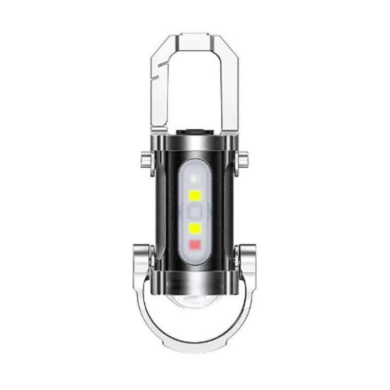 ๐ฆ Rechargeable Keychain Flashlight โ 7 Modes LED + COB Mini Light