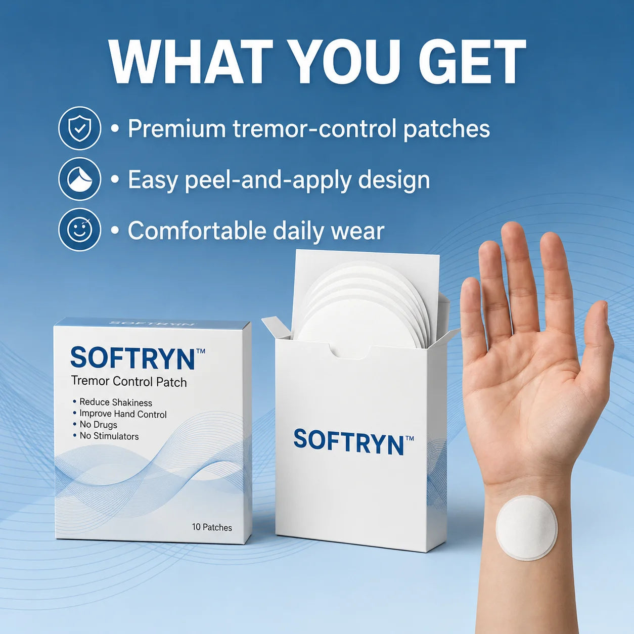 SOFTRYN Tremor Control Patch
