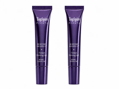 TopSpire 60 Second Effects Tinted Firming Gel - Under Eye Cream For Puffiness And Bags Under Eyes