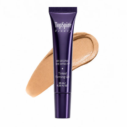 TopSpire 60 Second Effects Tinted Firming Gel - Under Eye Cream For Puffiness And Bags Under Eyes