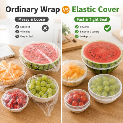 These Stretch Food Covers Fit Bowls & Plates of Different Sizes