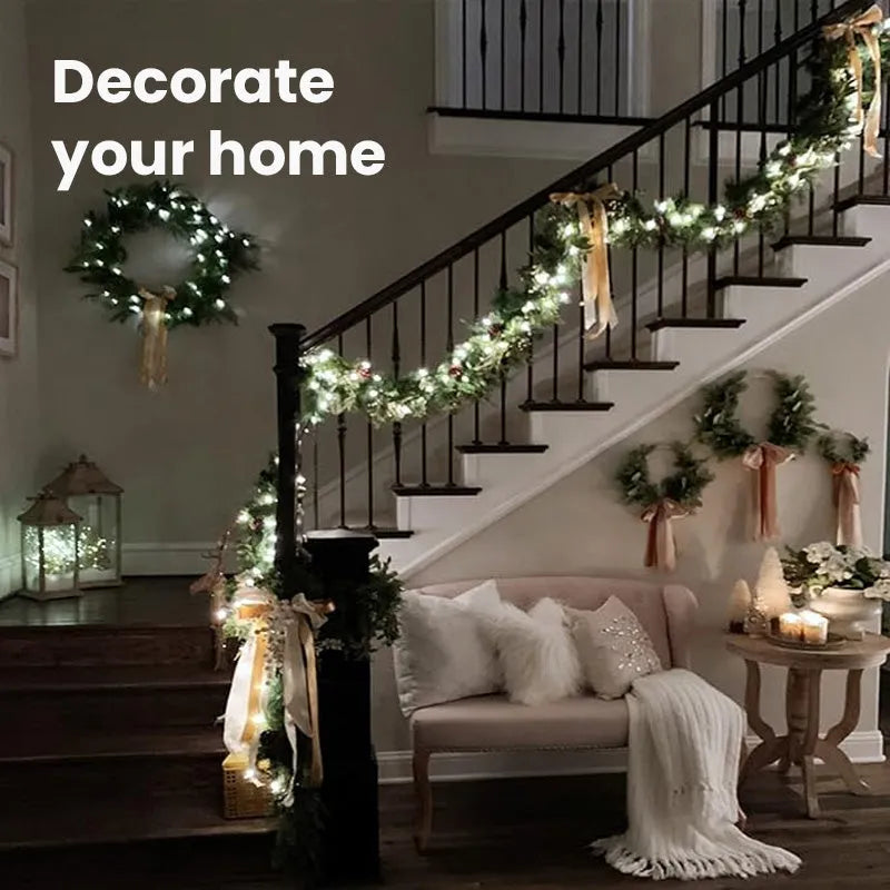 🎁 LED Copper Wire Firecracker String Lights – Warm Festive Fairy Lights ✨