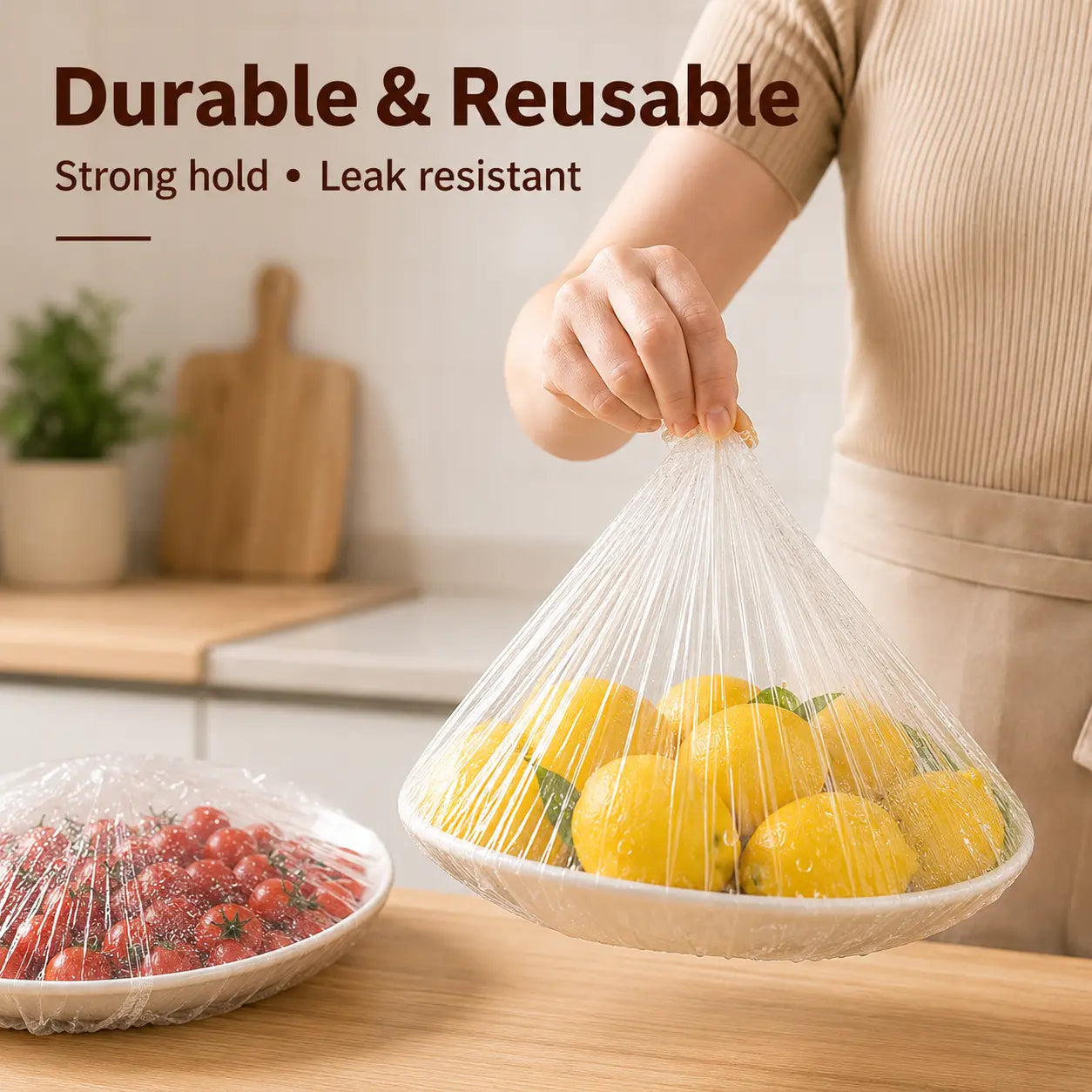 These Stretch Food Covers Fit Bowls & Plates of Different Sizes
