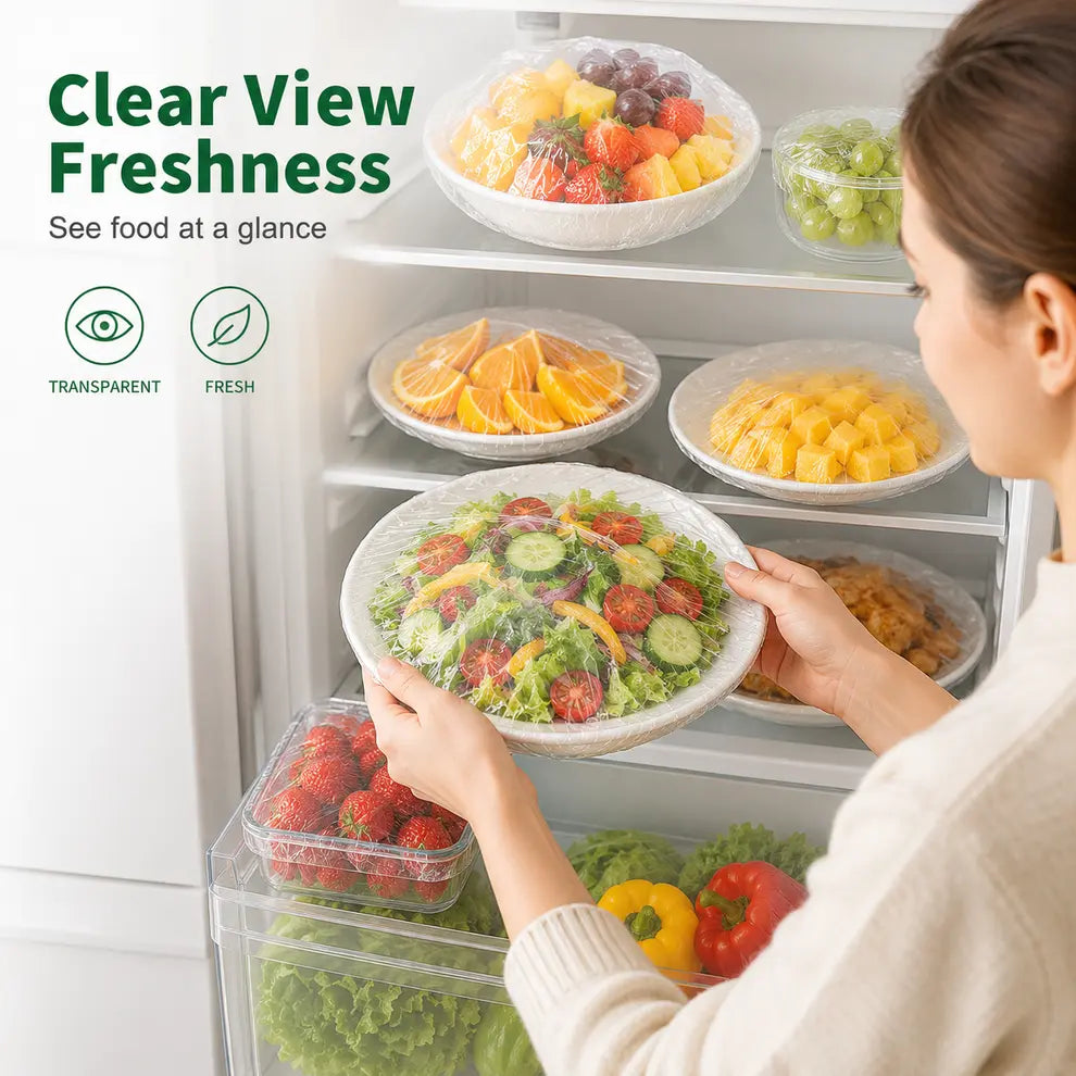 These Stretch Food Covers Fit Bowls & Plates of Different Sizes