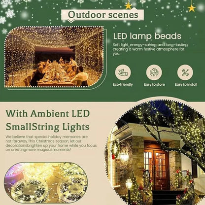 🎁 LED Copper Wire Firecracker String Lights – Warm Festive Fairy Lights ✨