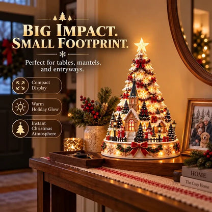 🎄Christmas Village Projection Centerpiece – 4 Themed Villages