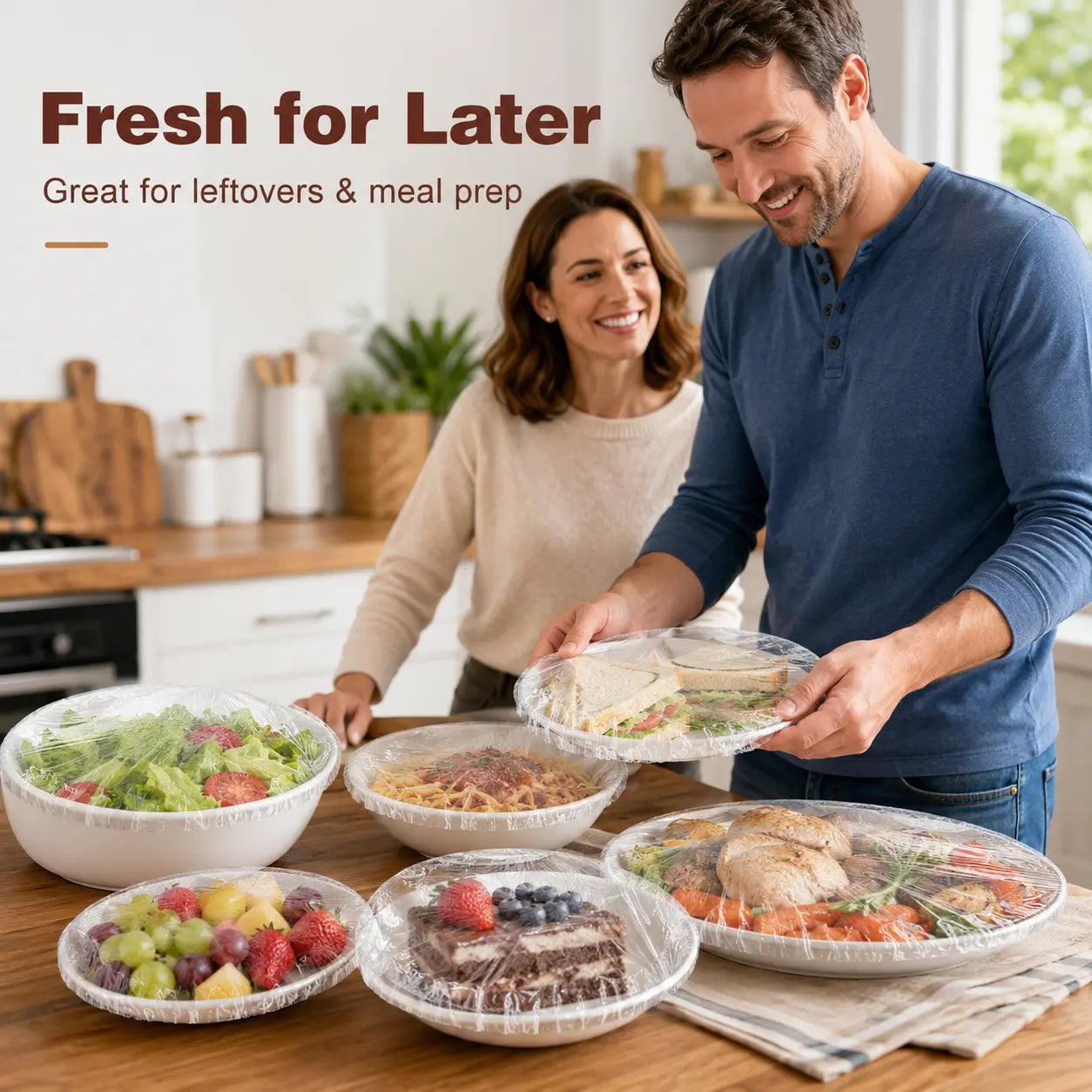 These Stretch Food Covers Fit Bowls & Plates of Different Sizes