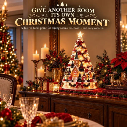 🎄Christmas Village Projection Centerpiece – 4 Themed Villages