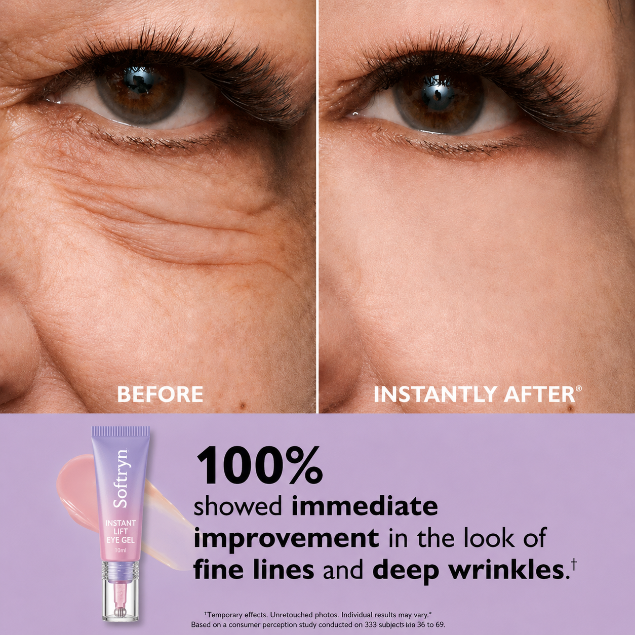 Softryn Eye Bag Instant Eraser, Tightens, Firms, & Blurs Wrinkles