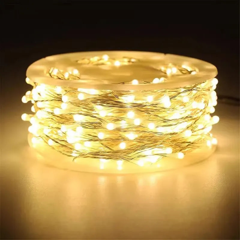 🎁 LED Copper Wire Firecracker String Lights – Warm Festive Fairy Lights ✨
