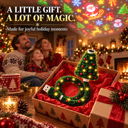 🎁USB Christmas Projection Lamp with 6 Festive Scenes