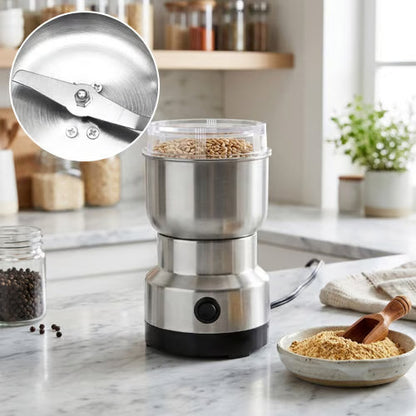 🚀 High-Speed Stainless Steel Grain Grinder ✨ Fast & Efficient Grinding